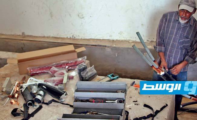 شركة الكهرباء تعلن استمرار أعمال صيانة أضرار الشبكة جنوب العاصمة طرابلس