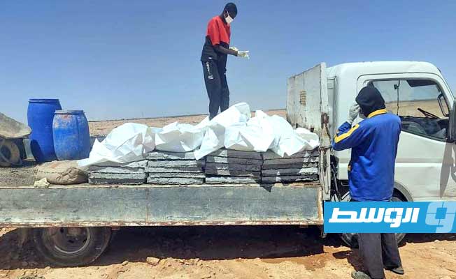 Bodies of nine migrants discovered in the valleys of Bani Walid buried