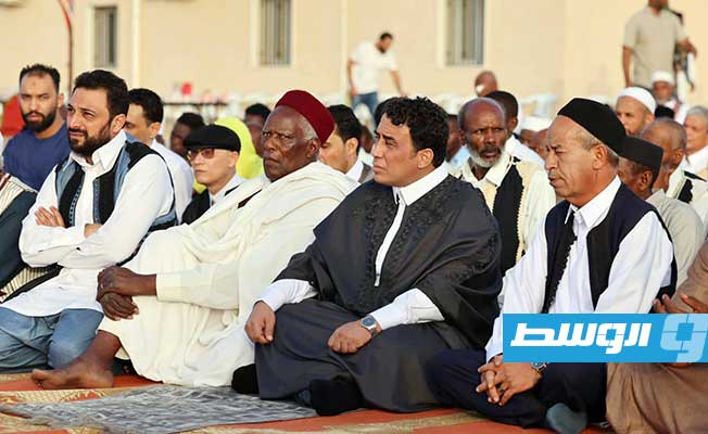 Menfi attends Eid al-Adha prayers in Tawergha