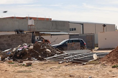 GNU Interior Ministry says continuing to remove illegally constructed structures inside the municipality of Tajoura