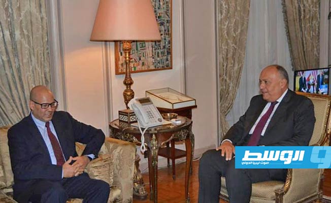 وزير الخارجية المصري يستقبل فتحي المجبري «نائب رئيس المجلس الرئاسي»