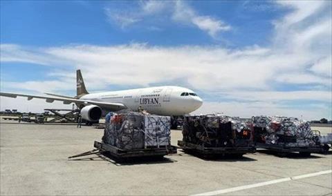 بالصور.. وصول أولى رحلات الشحن الجوي إلى مطار مصراتة الدولي قادمة من تونس