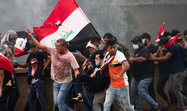 حشود طلابية تنضم للاحتجاجات في العراق