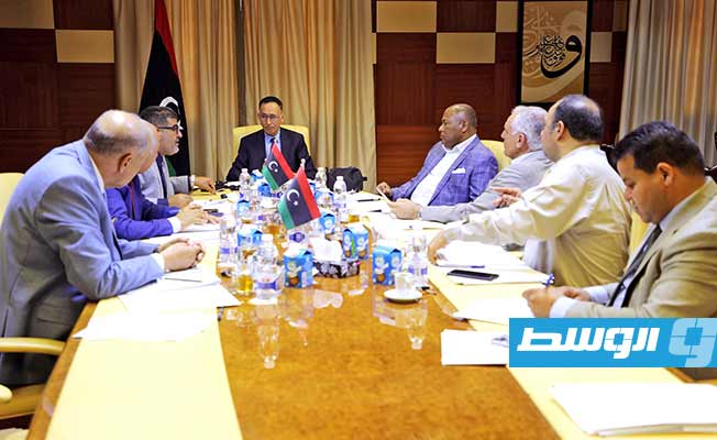 الاجتماع الأول لمجلس أمناء الديوان الليبي للحبوب لسنة 2023، الثلاثاء 25 يوليو 2023. (وزارة الاقتصاد والتجارة)