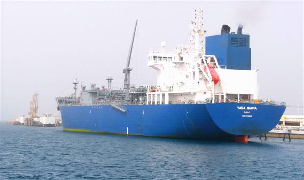 تصدير أكثر من «13 ألف طن» من الأمونيا بميناء البريقة إلى فرنسا وكوبا