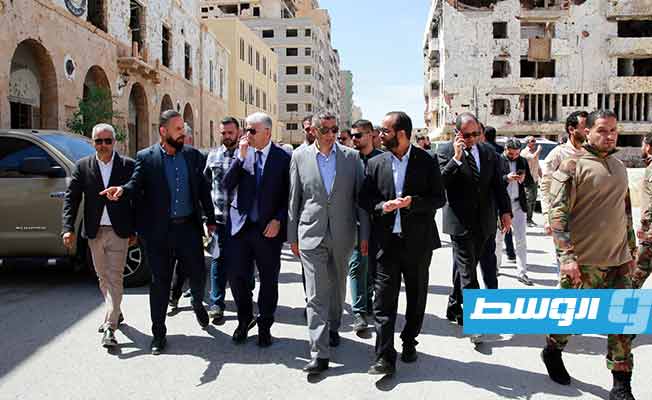 باشاغا يطلع على أسباب عرقلة أعمال صيانة المباني المتضررة من الحرب في بنغازي