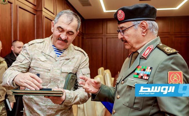 Haftar receives Russian Deputy Defense Minister in Benghazi