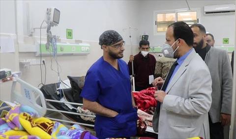 وزير الصحة يجري زيارة مفاجئة لمستشفى الجلاء في بنغازي