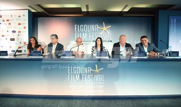 بالصور: يسرا ومنى زكي في مؤتمر إعلان تفاصيل الدورة الثانية لمهرجان «الجونة السينمائي»