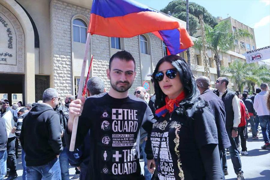 بالصور: ماريا تشارك في إحياء مئوية مذابح الأرمن