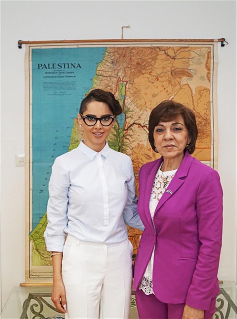 ياسمين رئيس تلتقي أول سفيرة فلسطينية في السويد