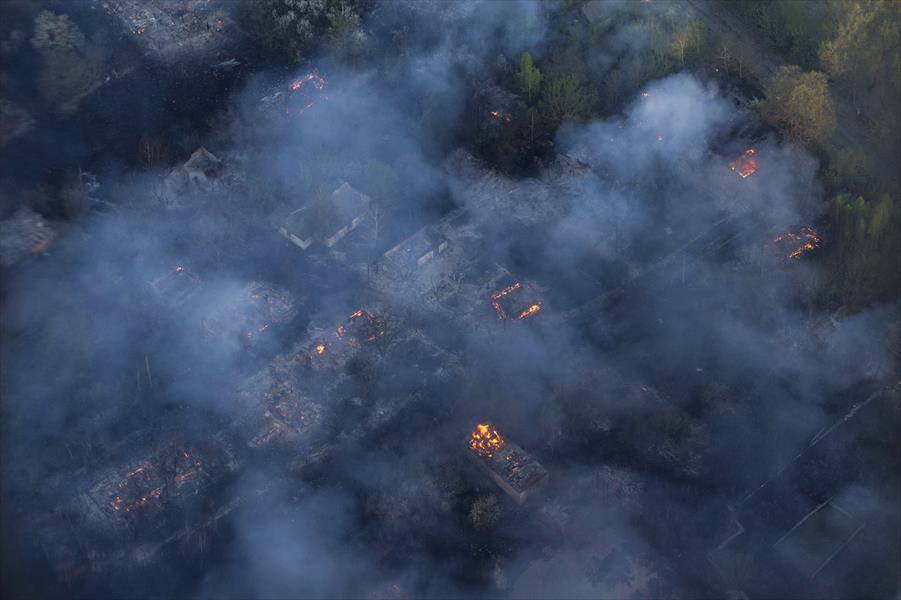 حرائق الغابات تهدد منطقة مفاعل «تشرنوبيل»