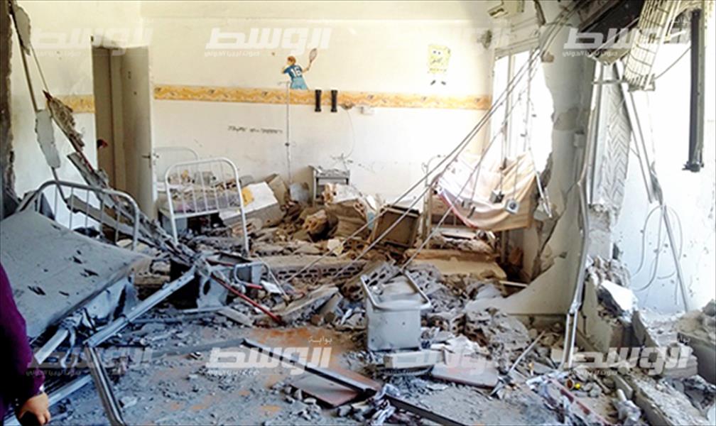 بالصور: مستشفى أطفال بنغازي تحت القصف العشوائي