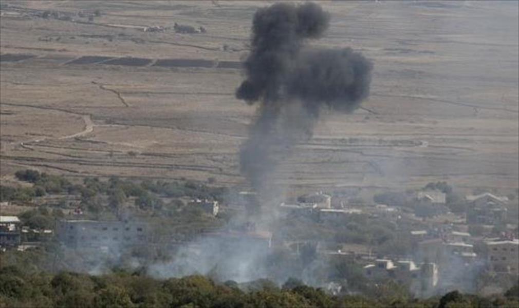 الطيران السوري يقصف ريف حماة بسورية بالبراميل المتفجرة