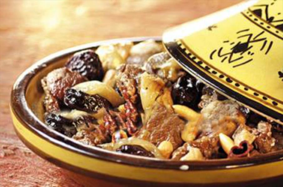طاجين اللحمة بالبرقوق من المطبخ المغربي