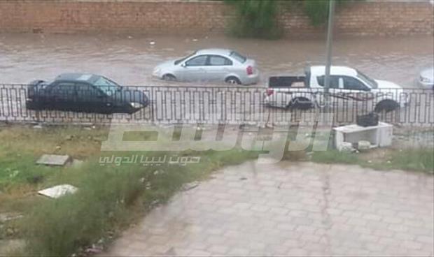 أمطار غزيرة على بنغازي ومدن المنطقة الشرقية والواحات