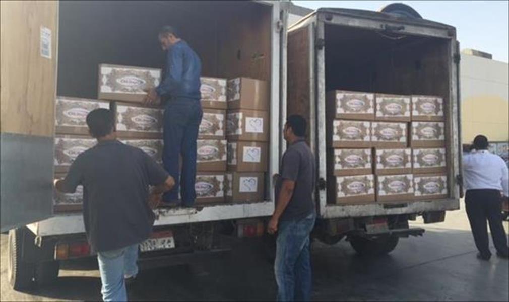 «ليبيا أويل» توزع مساعدات رمضانية على نازحي ليبيا