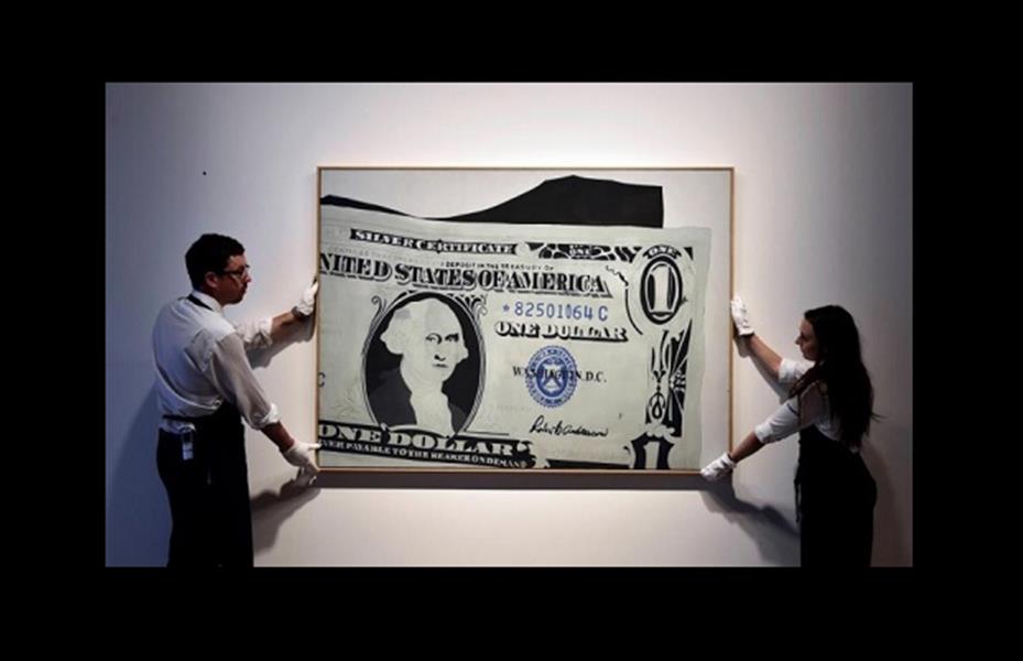 لوحة الدولار لآندي وارهول تباع بـ26 مليون دولار