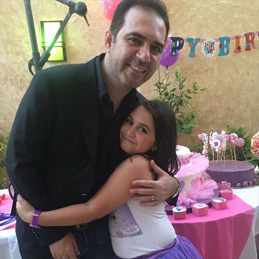 بالصور: وائل جسار يحتفل بعيد ميلاد ابنته