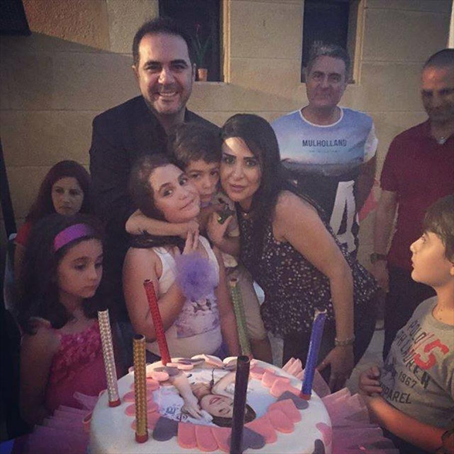 بالصور: وائل جسار يحتفل بعيد ميلاد ابنته