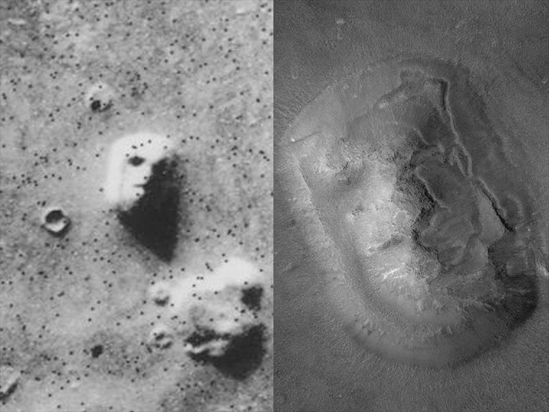 تعرف على حقيقة ظهور وجه على سطح المريخ