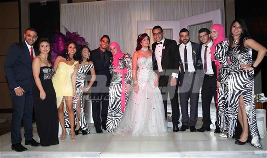 بالصور: بوسي وأوكا وأورتيجا في حفل زفاف مدحت وشيريهان