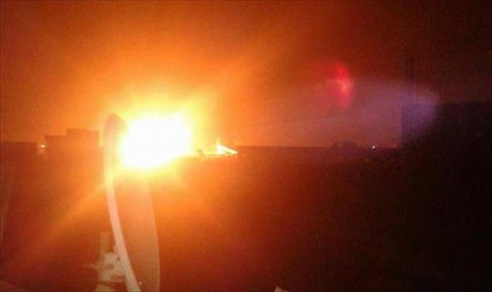 إخماد حريق انفجار خط الغاز في دمياط المصرية