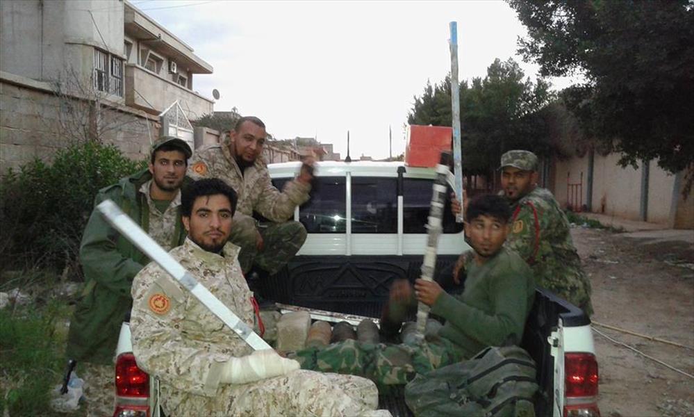الهندسة العسكرية تواصل تمشيط منطقة بوعطني في بنغازي