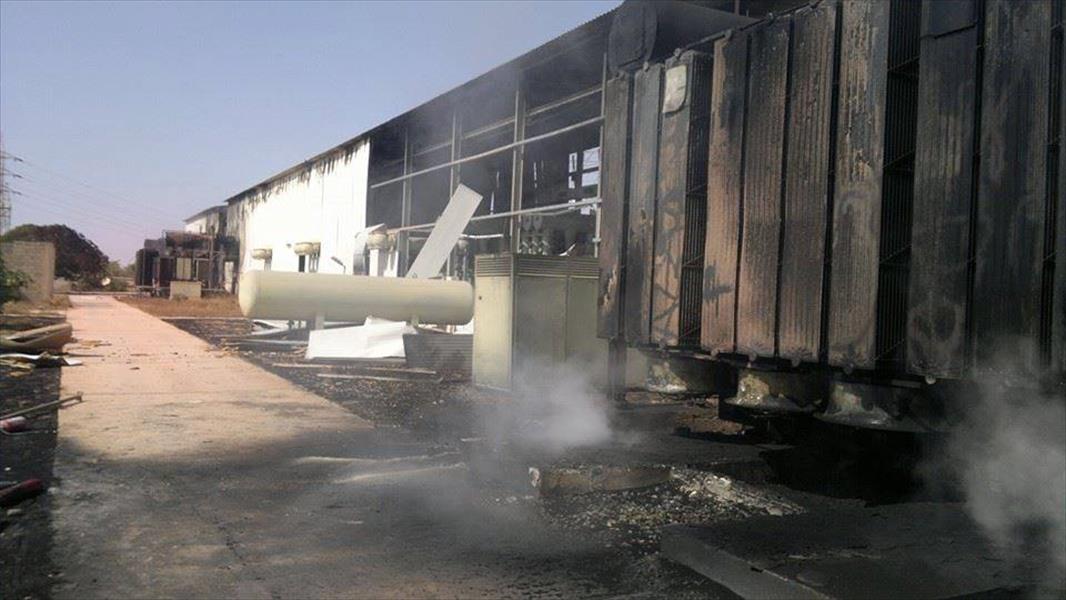 سقوط 4 قذائف بمحيط محطة كهرباء شمال بنغازي