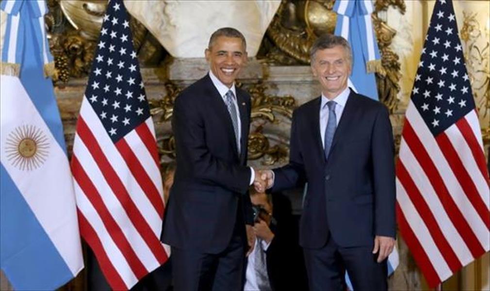 أوباما يلتقي الرئيس الأرجنتيني بعد 12 عامًا من الخلافات بين البلدين