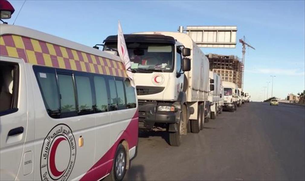 دمشق توافق على إدخال مساعدات جديدة إلى مناطق محاصرة