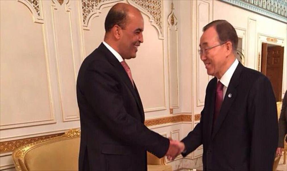 الكوني لـ بان كي مون: المجلس الرئاسي سيكون في طرابلس خلال ساعات