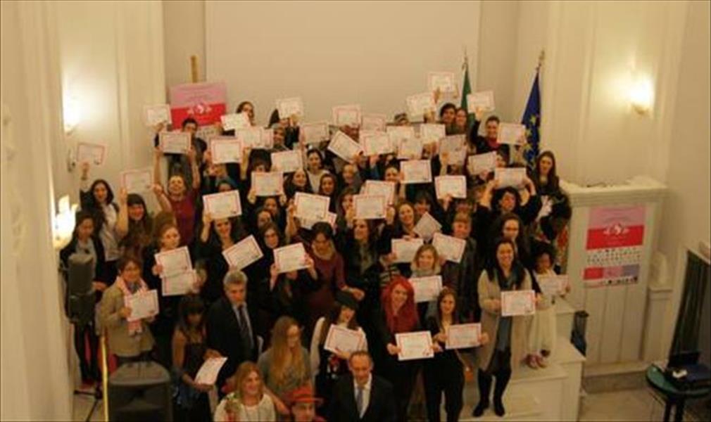 اللبة تحتفل في روما بنضال المرأة الليبية من أجل السلام