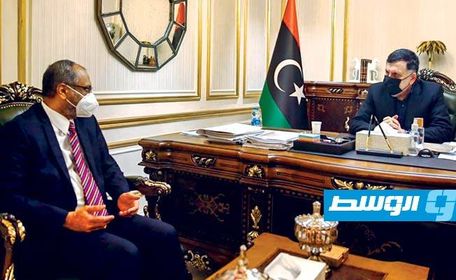 السراج وسفير باكستان يتفقان على تعزيز التجارة البينية بين البلدين