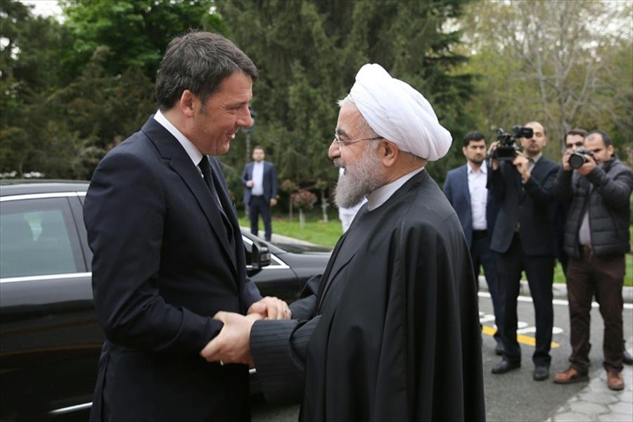 رينزي يعمق العلاقات التجارية مع إيران