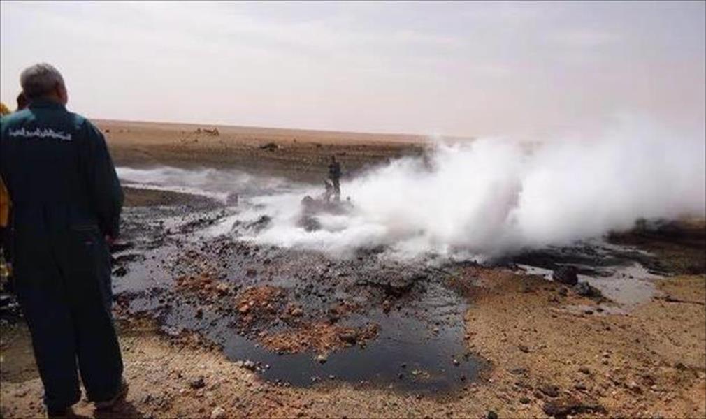 إخماد حريق بئر رقم «D1-25» النفطية بمنطقة الحمادة غرب ليبيا