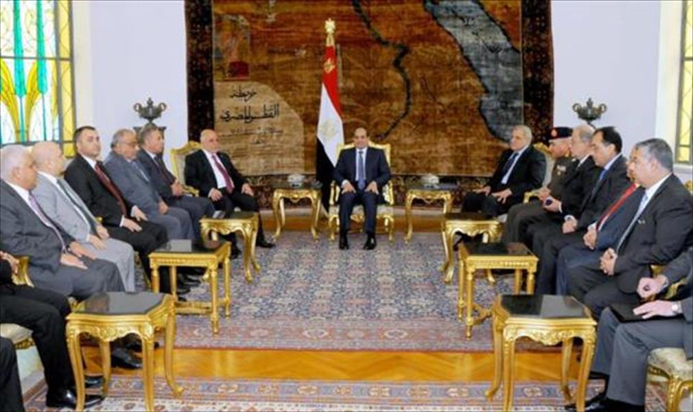السيسي يؤكد دعم مصر العراق في مكافحة الإرهاب