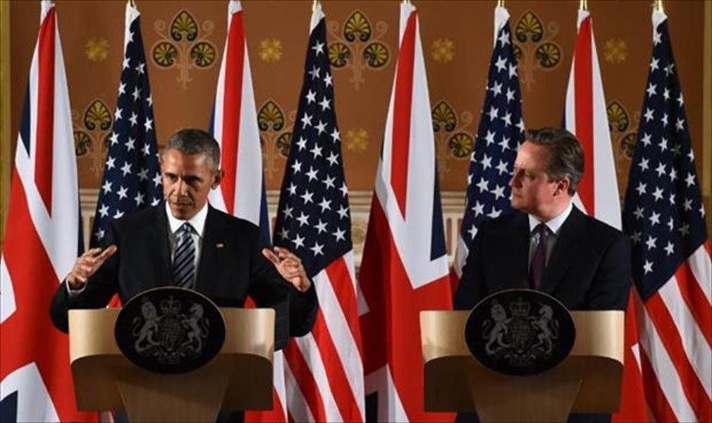 أوباما من لندن: لا خطة لنشر قوات برية في ليبيا