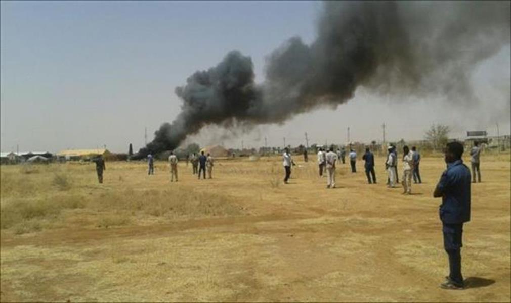 مقتل خمسة أشخاص في تحطم طائرة عسكرية سودانية 
