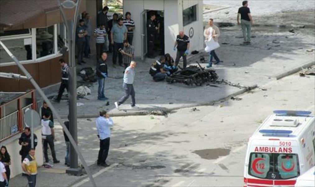 مقتل شرطي وإصابة 13 آخرين في هجوم على مركز للشرطة بتركيا