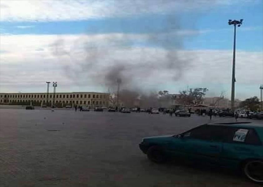 سقوط قذيفة بشارع الطيرة بمنطقة البركة في بنغازي
