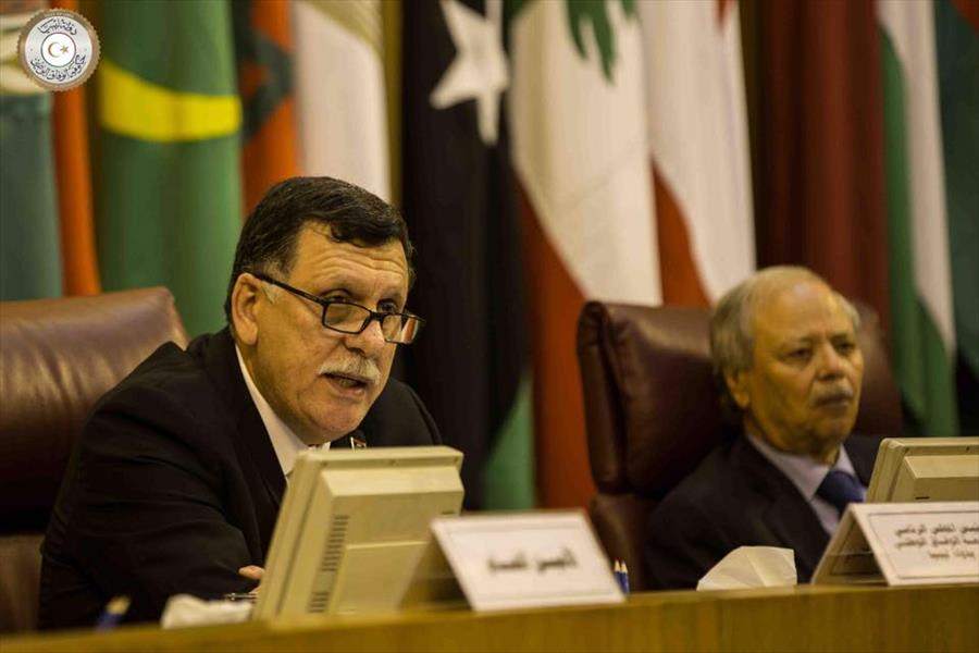 السراج يستعرض الوضع الليبي أمام المندوبين الدائمين بالجامعة العربية