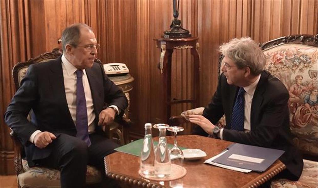 مباحثات هاتفية بين وزيري الخارجية الروسي والإيطالي بشأن ليبيا