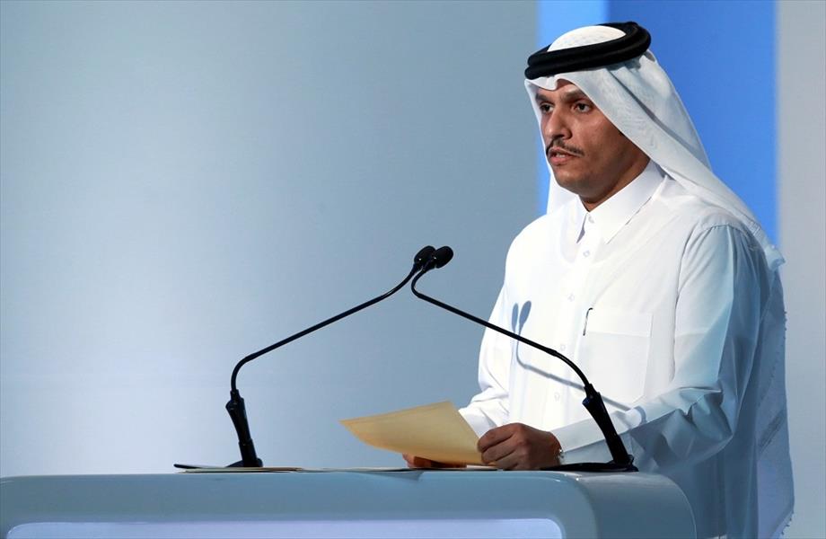 وزير خارجية قطر يستقبل مفوضًا من المجلس الرئاسي في الدوحة