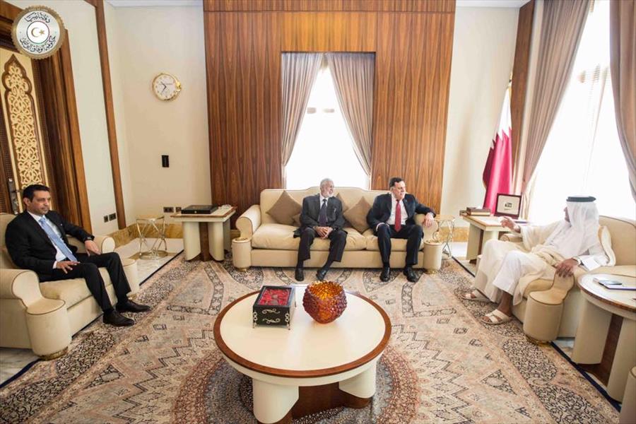 السراج في قطر لتطوير العلاقات الثنائية بين البلدين