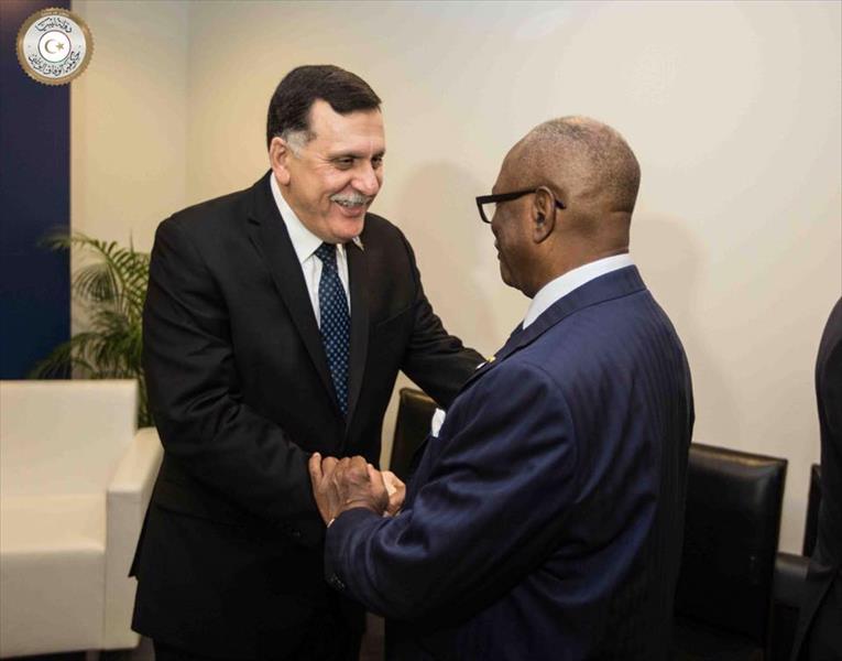 السراج ورئيس مالي يتفقان على أهمية التنسيق لمواجهة الإرهاب