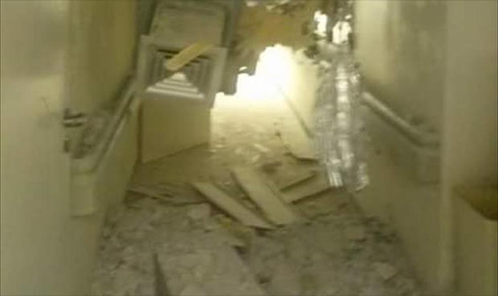 بالصور.. آثار استهداف مركز بنغازي الطبي