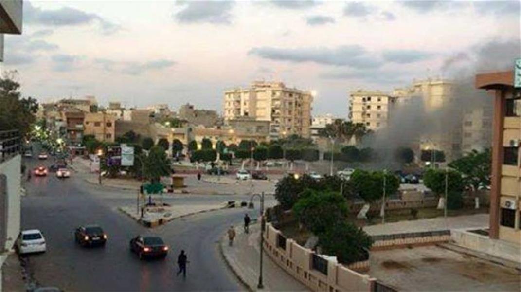 سقوط قذيفة هاون بشارع منشأة اللحوم بسيدي يونس في بنغازي