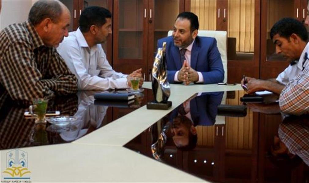 وزير الداخلية بحكومة الوفاق يبحث تأمين منفذ رأس إجدير