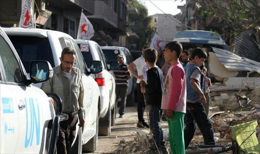 سورية توافق على إيصال المساعدات لـ12 منطقة محاصرة